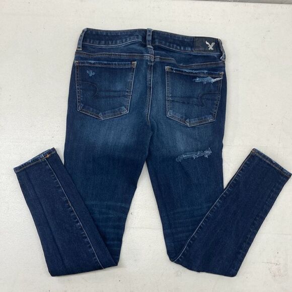American Eagle 360 Stretch Ripped Jeggings Womens size 2 short - Picture 4 of 10